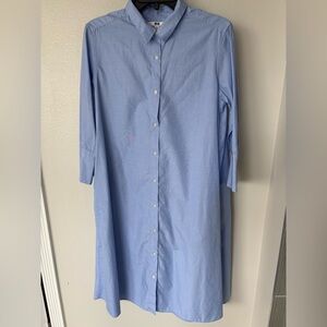 Uniqlo Classic Blue Shirt Dress
